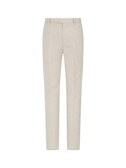 Shimaeul 8th Anniversary 10 e Point 9 8 Men s Uncut Button Linen Blend Pants Beige 271970 - BRUNELLO CUCINELLI - BALAAN 1