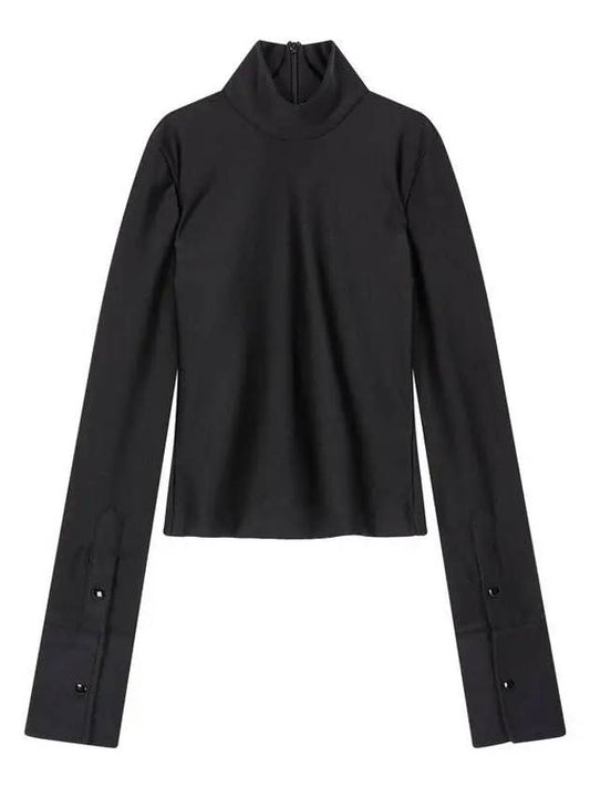 t long sleeve turtleneck easy top black - ALEXANDER WANG - BALAAN 1