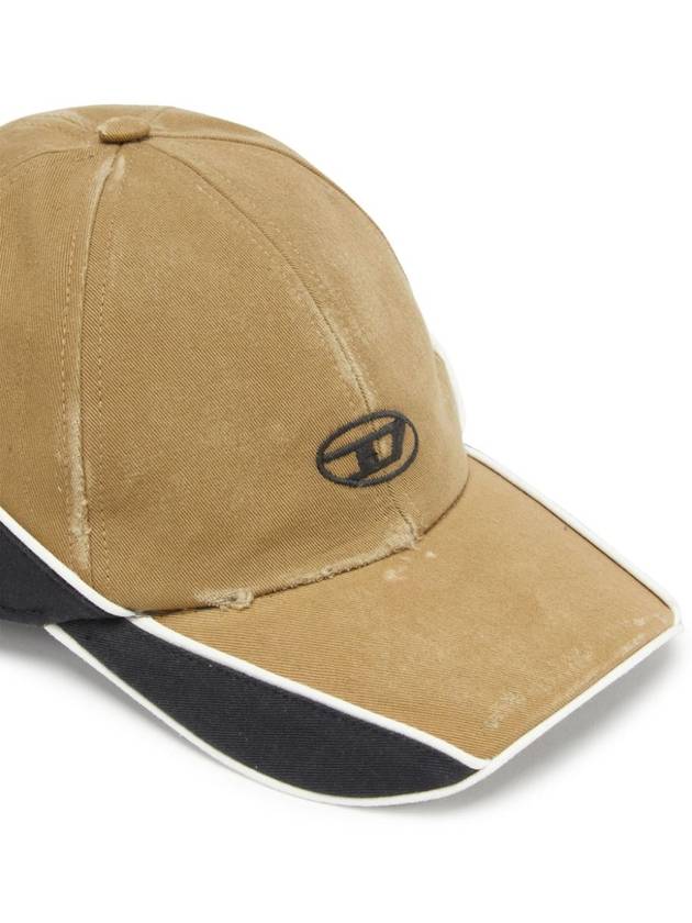 C Dale Distressed Colour Block Base Ball Cap Brown - DIESEL - BALAAN 4