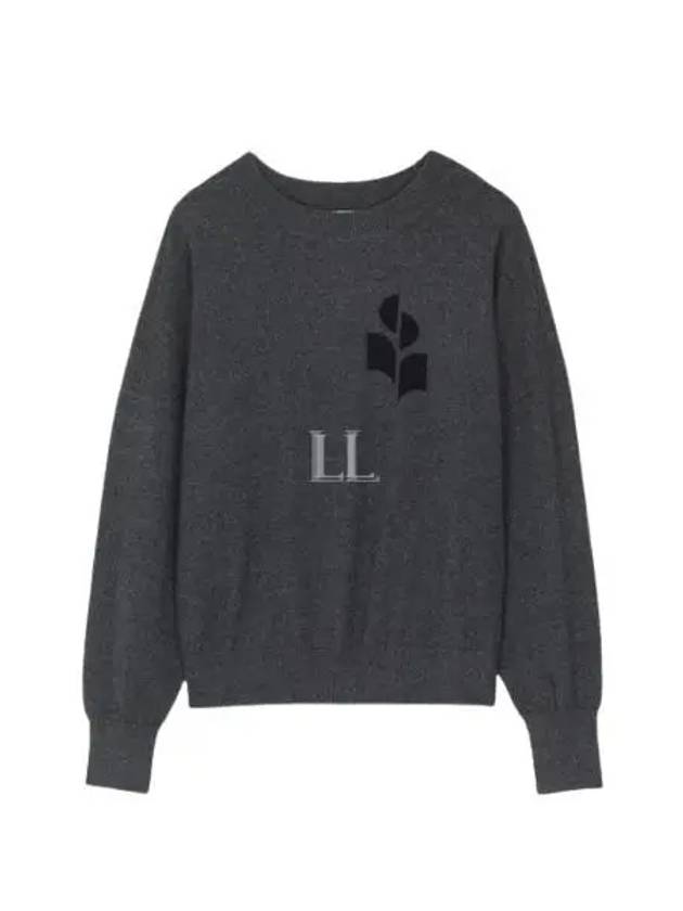 Men's Evans Logo Sweatshirt Grey - ISABEL MARANT - BALAAN 2