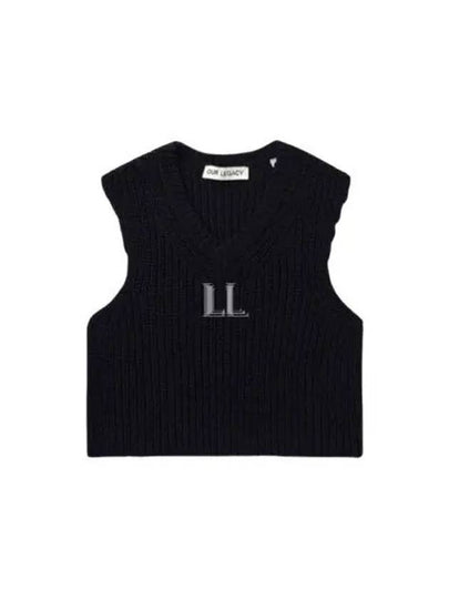 Intact Chunky Cotton Rib Vest Navy - OUR LEGACY - BALAAN 2