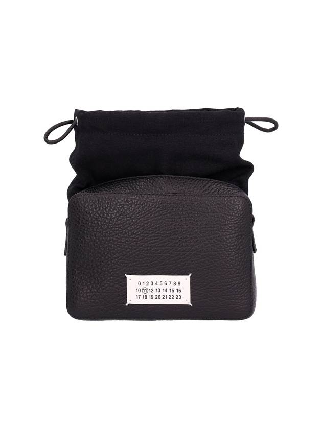 Logo Patch Leather Bucket Cross Bag Black - MAISON MARGIELA - BALAAN 2