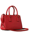 Galleria Saffiano Leather Small Tote Bag Fiery Red - PRADA - BALAAN 4