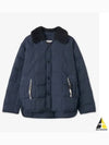 Shearling Quilted Down Padding Navy - JIL SANDER - BALAAN 2