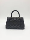 Coco Handle Caviar Gold Small Tote Bag Black - CHANEL - BALAAN 4