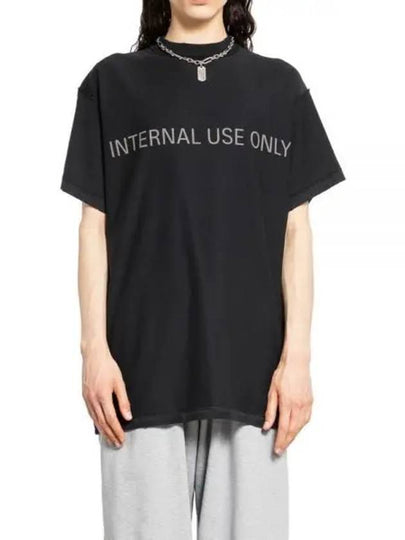 Inside Out Oversized Distressed Short Sleeve T-Shirt Black - BALENCIAGA - BALAAN 2