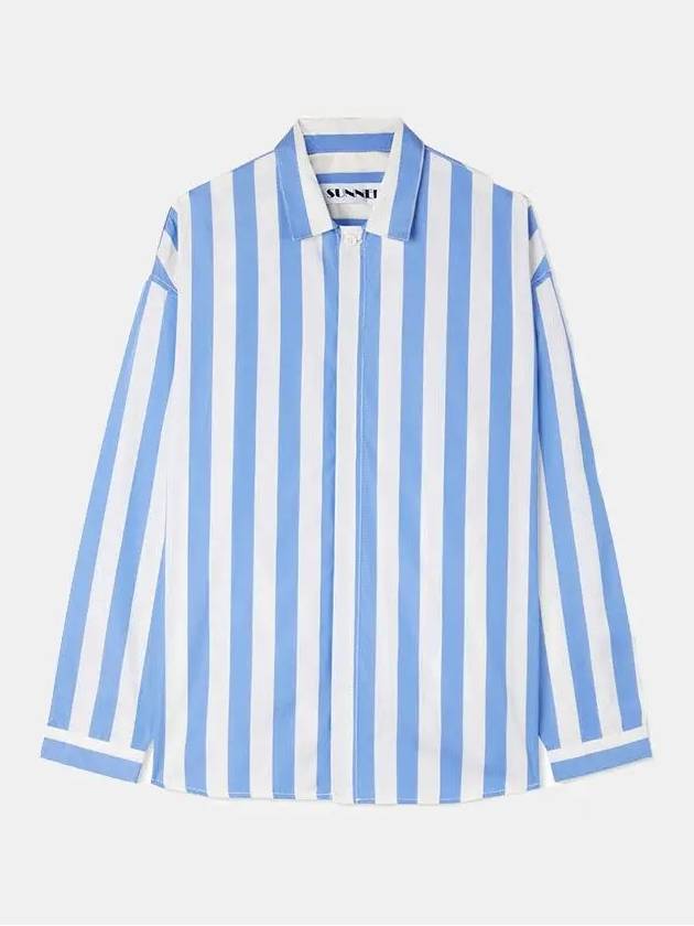 Blue Striped Shirt CRTWXSHR009 POP003 T388 - SUNNEI - BALAAN 3