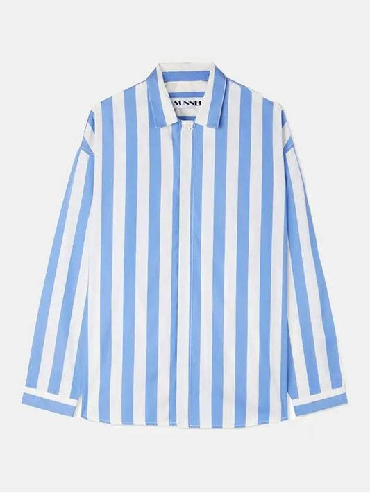 Blue Striped Shirt CRTWXSHR009 POP003 T388 - SUNNEI - BALAAN 1