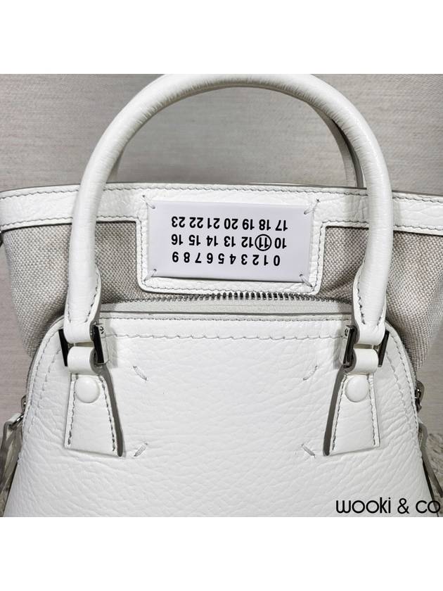 5AC Classique Micro Tote Bag White - MAISON MARGIELA - BALAAN 8