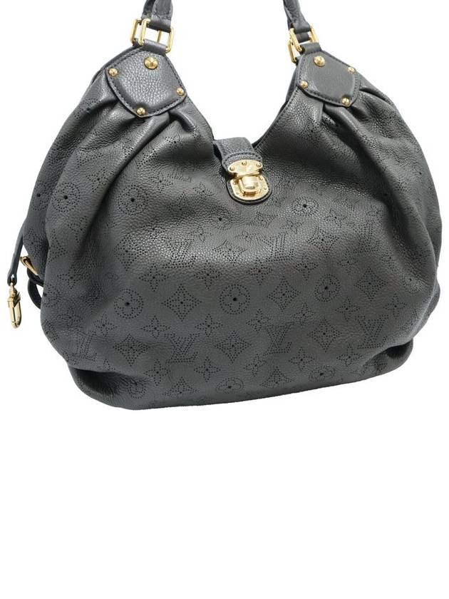 Women s Leather Tote Bag Gray Louis Vuitton M95765 Monogram Taupe Mahina L - LOUIS VUITTON - BALAAN 7