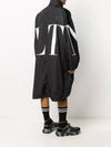 VLTN Big Logo Poly Trench Coat Black - VALENTINO - BALAAN.