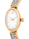 Crystal Rock Oval Metal Watch Rose Gold - SWAROVSKI - BALAAN 4