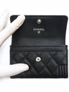 Boy  Flap Card Holder Grained Calfskin Ruthenium Black - CHANEL - BALAAN 6