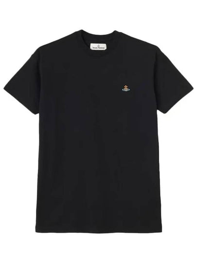 ORB Logo Cotton Short Sleeve T-Shirt Black - VIVIENNE WESTWOOD - BALAAN 2