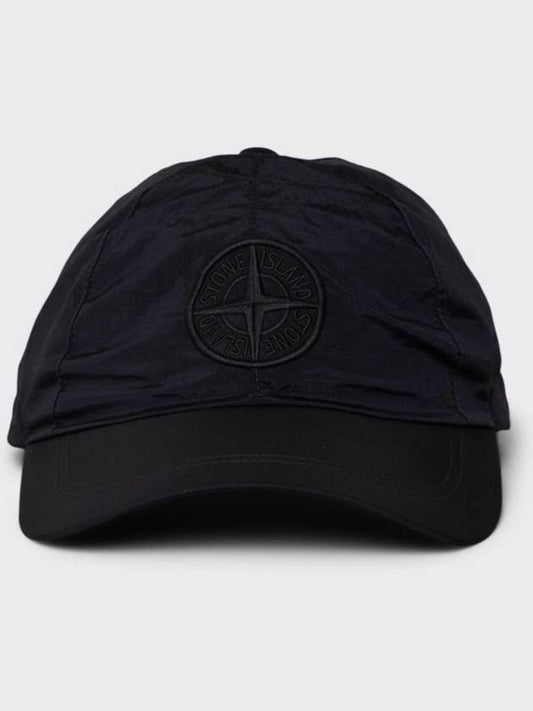 Nylon metal ball cap black - STONE ISLAND - BALAAN 2