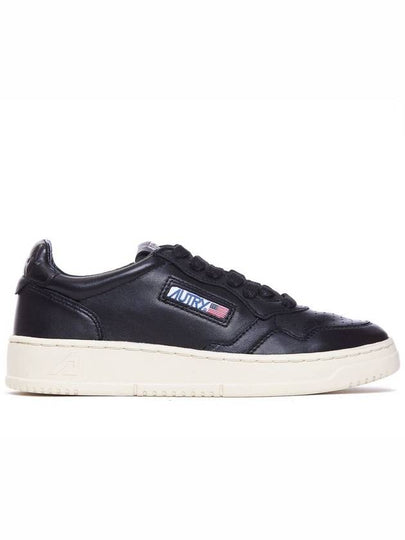 Women's Medalist Goatskin Low Top Sneakers Black - AUTRY - BALAAN 2