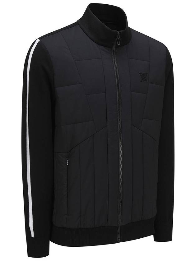 Official MEN SP HYBRID PADDED KNIT CARDIGAN BK - ANEWGOLF - BALAAN 4