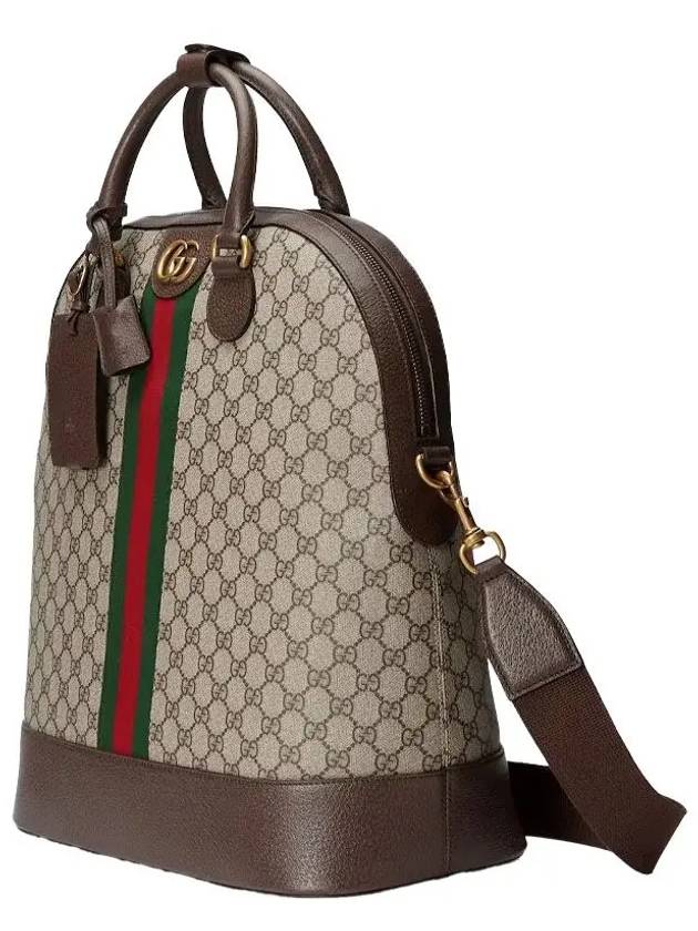 Savoy Small Bowling Tote Beige Ebony Supreme - GUCCI - BALAAN 3