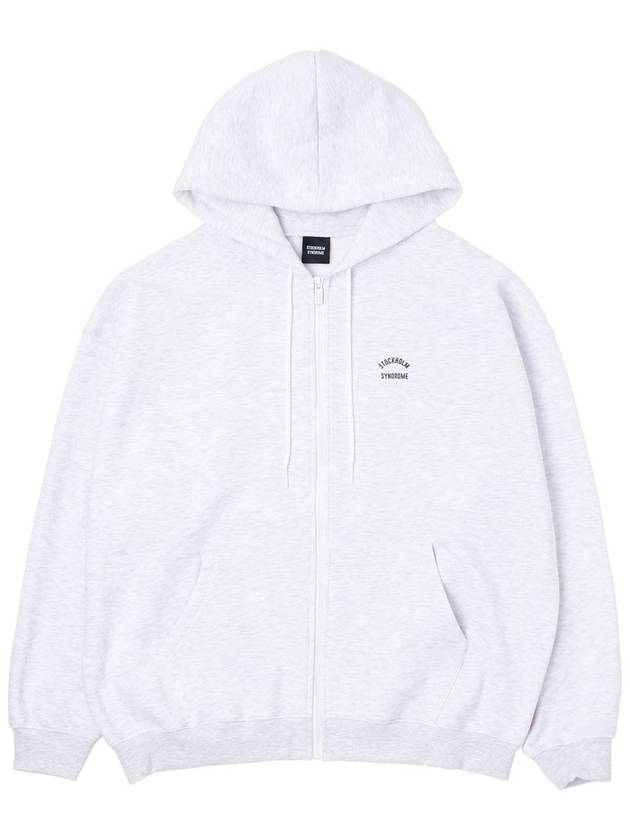 Men's Logo Print Hoodie Grey - STOCKHOLM SYNDROME - BALAAN 3