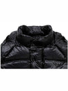 Triangle Logo Down Hoodie Padded Jacket Black - PRADA - BALAAN 5