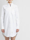 RWB Cotton Shirt Dress White - THOM BROWNE - BALAAN 2