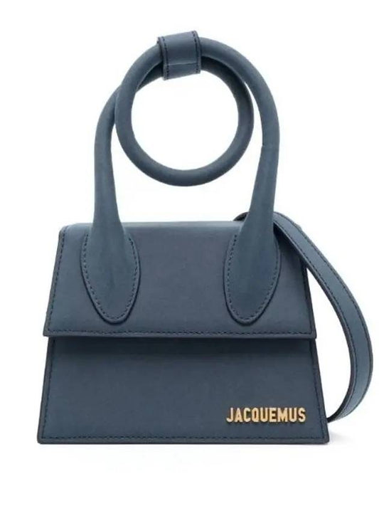 Le Chiquito Noeud Coiled Tote Bag Dark Navy - JACQUEMUS - BALAAN 1