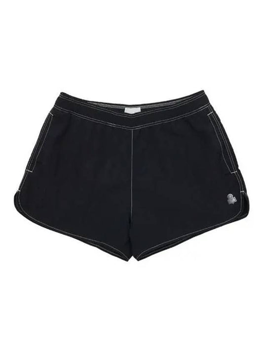 Vincent Logo Swim Shorts Black - ISABEL MARANT - BALAAN.