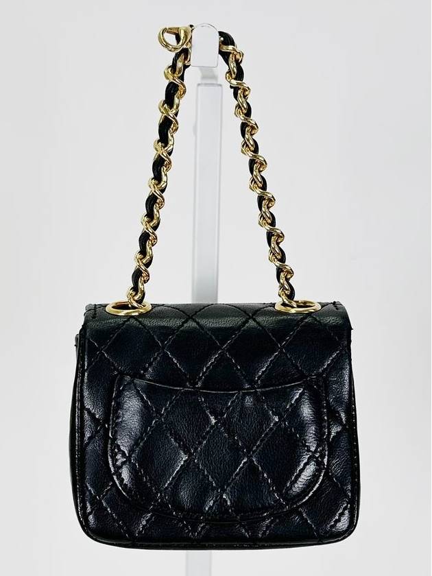 Black Lambskin Micromini Chain Belt Bag 3VCHB27436 - CHANEL - BALAAN 5