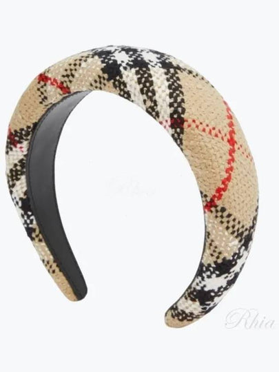 Women's Vintage Check Boucle Hairband Beige - BURBERRY - BALAAN 2