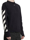 Diag Arrow Crewneck Knit Top Black - OFF WHITE - BALAAN 3