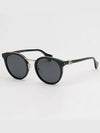 Eyewear GG Logo Round Sunglasses Grey Black - GUCCI - BALAAN 2