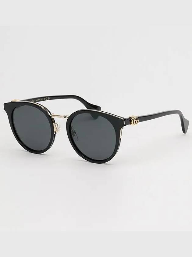 Eyewear GG Logo Round Sunglasses Grey Black - GUCCI - BALAAN 9