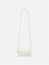 Lady Cannage Lambskin Chain Pouch Bag Latte - DIOR - BALAAN 5