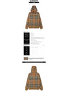 Check Cotton Jacquard Hoodie Beige - BURBERRY - BALAAN 3