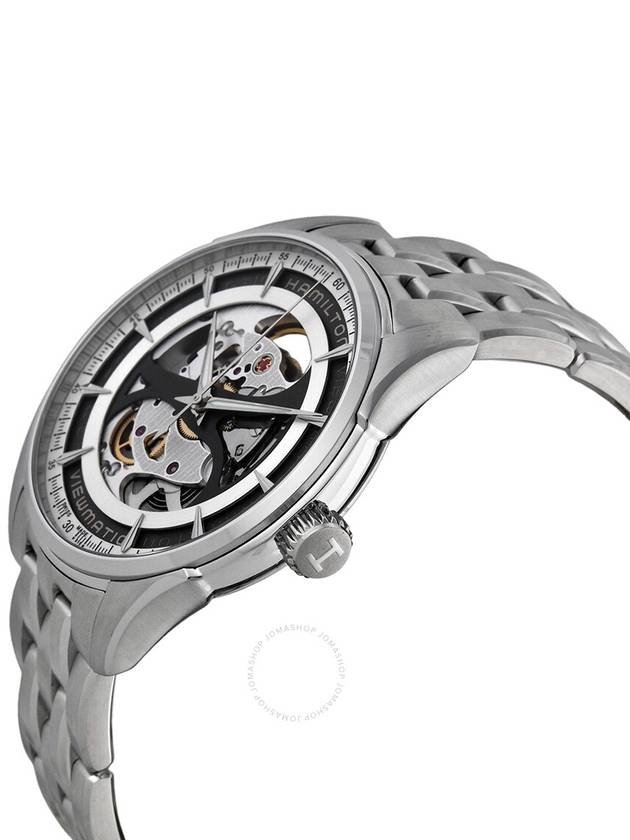 Jazzmaster Viewmatic Skeleton Gent Watch Silver - HAMILTON - BALAAN 3