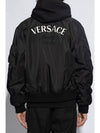 Logo Bomber Jacket Black - VERSACE - BALAAN 3