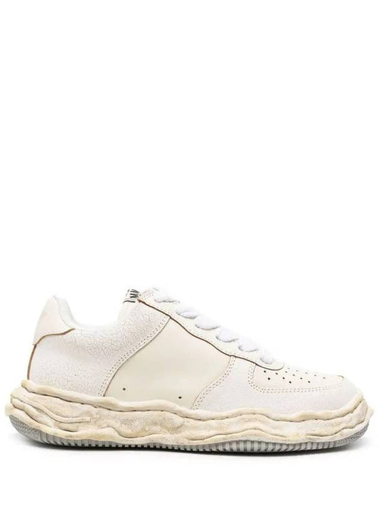 24SS WAYNE OG sole leather low top sneakers A12FW715 WHITE - MIHARA YASUHIRO - BALAAN 1