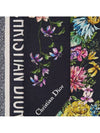 D Floral Mitzah Silk Twill Scarf Navy - DIOR - BALAAN 6