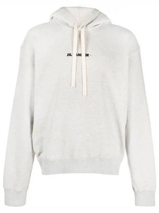 Plus Logo Hoodie Grey - JIL SANDER - BALAAN 1