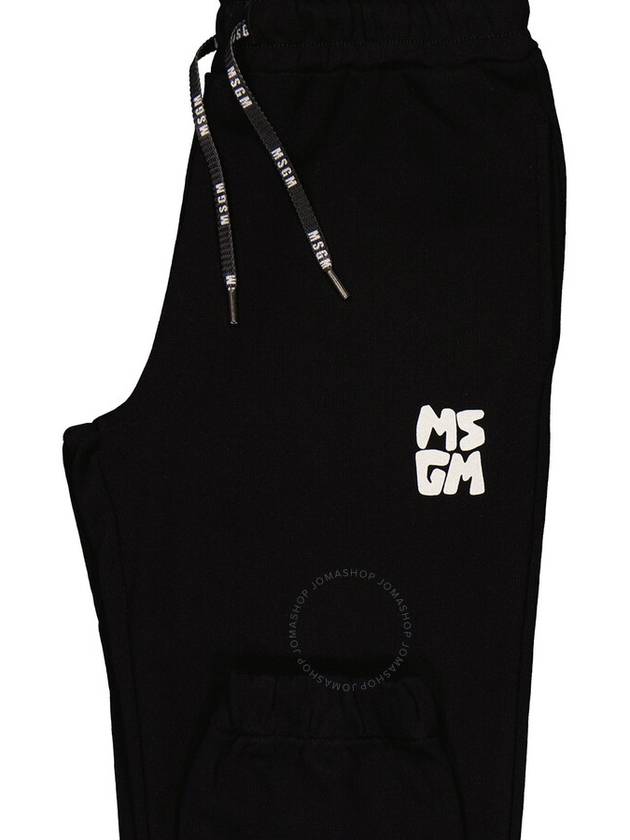 MSGM Boys Nero Logo Embroidered Track Pants, Size 8 - MSGM - BALAAN 3