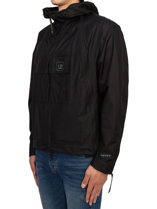 Metropolis Series Pertex Bloom Hooded Jacket Black - CP COMPANY - BALAAN 4