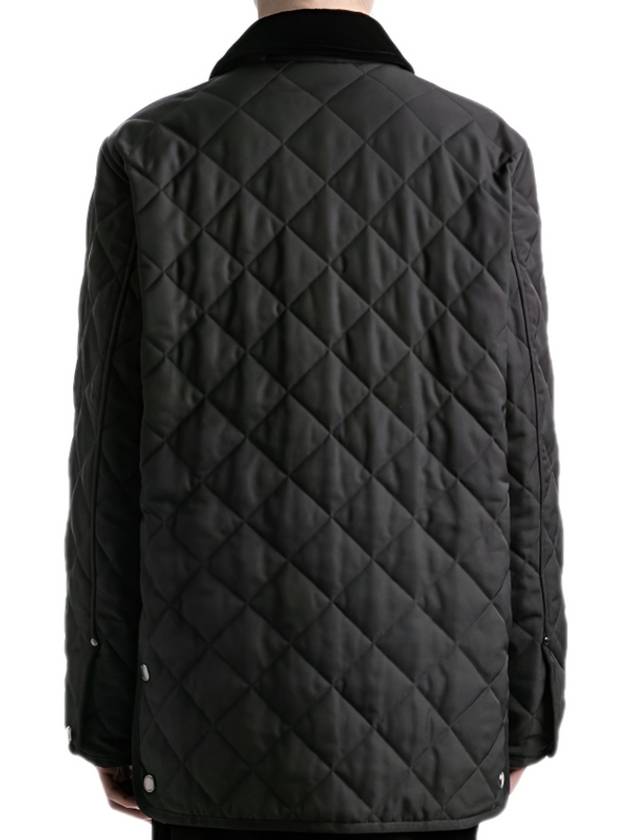 Quilted Thermoregulated Barn Jacket Black - BURBERRY - BALAAN 6