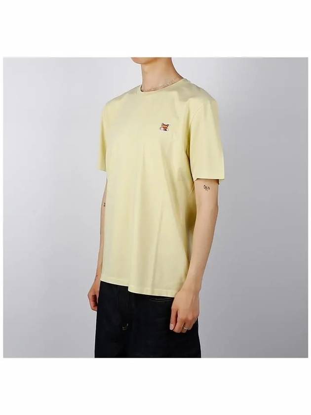 Fox Head Patch Classic Short Sleeve T-Shirt Yellow - MAISON KITSUNE - BALAAN 3