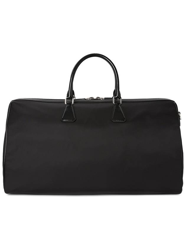 Re-Nylon Brushed Leather Duffel Bag Black - PRADA - BALAAN 4