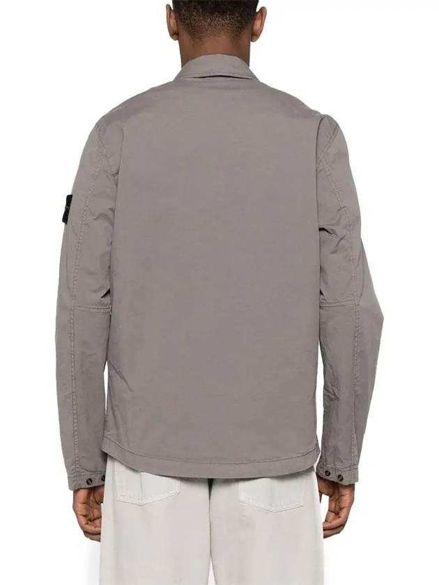 Supima Cotton Twill Stretch-TC Jacket Brown - STONE ISLAND - BALAAN 5