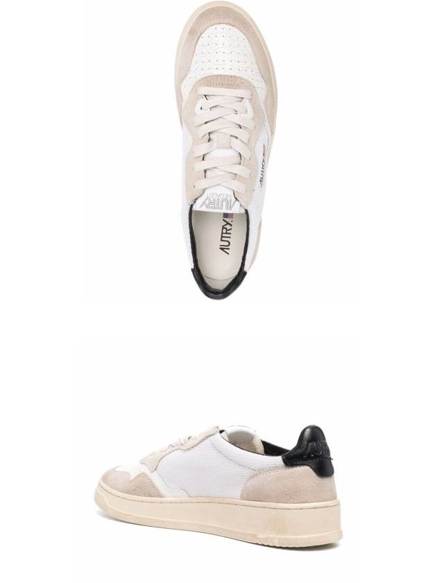 Medalist Mesh Suede Black Tab Low Top Sneakers White - AUTRY - BALAAN 6