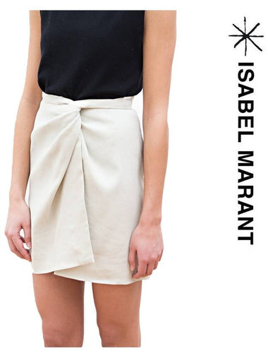 JU0506 16P014E 20CK KAMELIA Wrapover Skirt - ISABEL MARANT - BALAAN 1