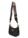 Vitello Phoenix Shoulder Bag Black - PRADA - BALAAN 3