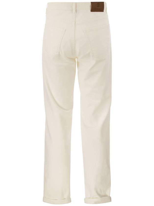 Dyed Denim Jeans White - BRUNELLO CUCINELLI - BALAAN 3