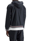 Logo Patch Ripstop Track Jacket Navy - THOM BROWNE - BALAAN 4